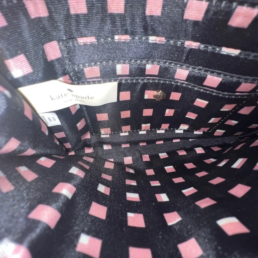 Kate Spade New York Pink Pebbled Leather Bow Wristlet Wallet PWRU4444